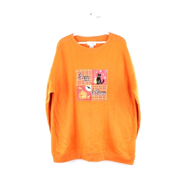 90s Streetwear Halloween Fall Print Sweatshirt - Picture 1 of 7